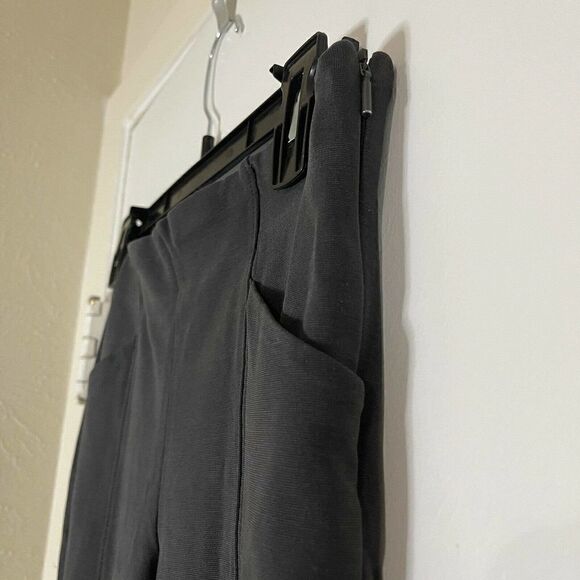 ATHLETA pointe knit charcoal black slim leggings with zip pocket petite 2 - Picture 5 of 7